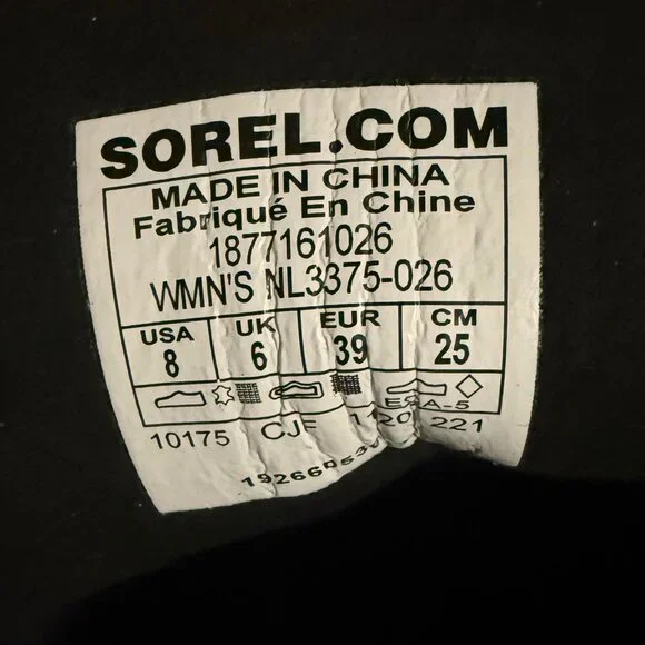 Sorel Women's Lexie Wedge Boot Slate Size 8 - Picture 7 of 7